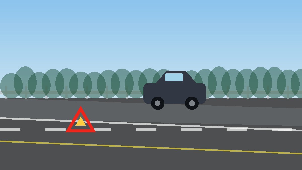 眉山道路故障安全等待现场图